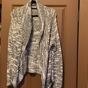 Long comfy cardigan.